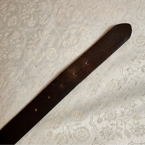 J.Crew Solid Brass Buckle Genuine Leather Belt – Size 34 - Picture 7 of 9